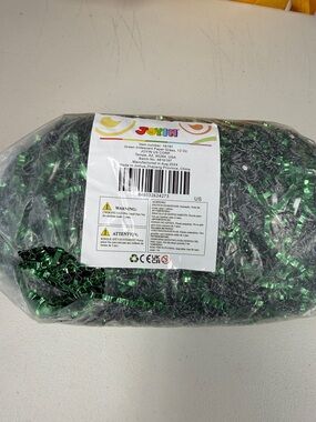 Joyin Green Metallic Curling Ribbon gift bag Filler green iridescent paper grass